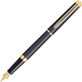 Перьевая ручка Waterman Hemisphere Essential, Matt Black GT (перо F)