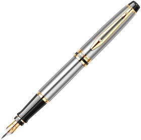 Ручка перьевая Waterman Expert 3 Essential, Stainless Steel GT (Перо F)