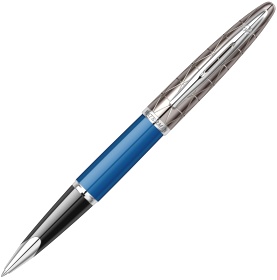 - Waterman Carene Deluxe, Obsession Blue Lacquer / Gunmetal