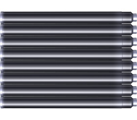 Стандартные картриджи с черными чернилами для перьевой ручки Waterman, Intense Black