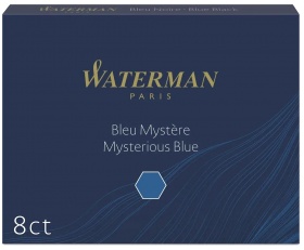 Стандартные картриджи с темно-синими чернилами для перьевой ручки Waterman